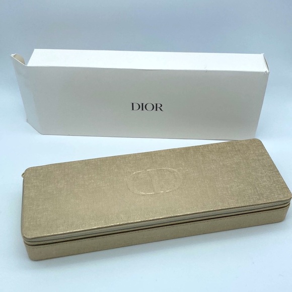 NWB DIOR NOVELTY GOLD SILVER JEWELRY BOX - Picture 1 of 9
